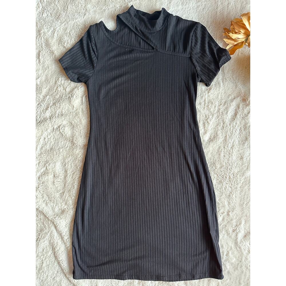 Moa Moa Black Cutout Dress Small